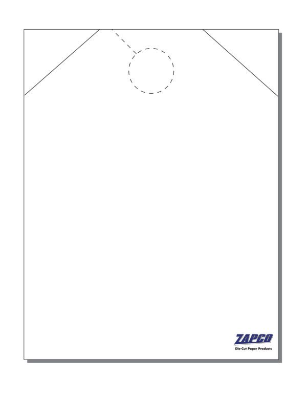 Item 223 1Up 8 1/2" x 11" Door Hanger with Cropped Corners 8 1/2" x 11